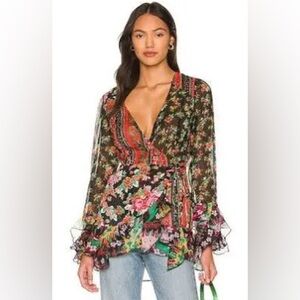 Free People Magic Hour Wrap Top (Size Medium) NEW WITH TAGS!